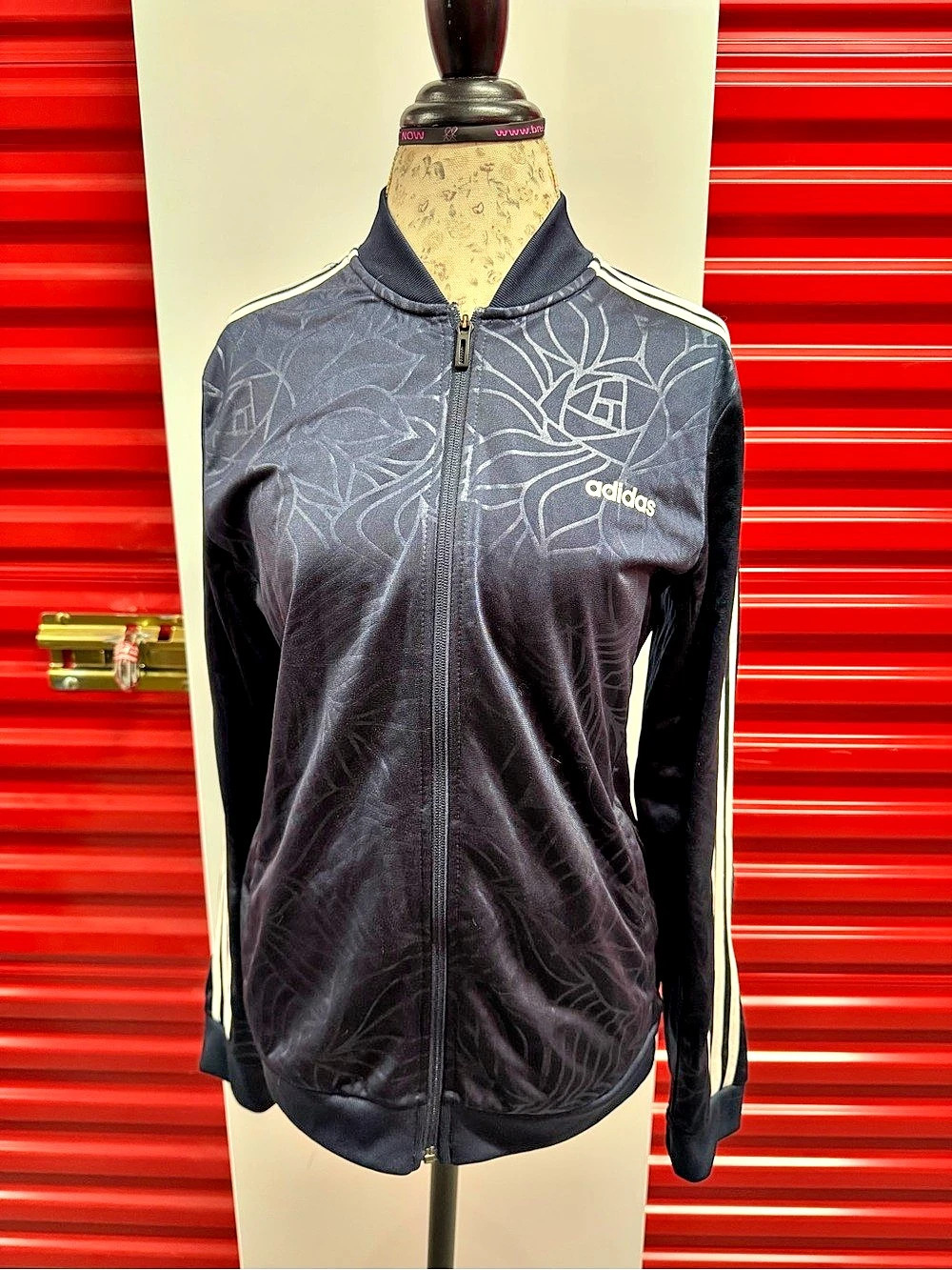 adidas Firebird Roses Track Jacket Abstract Black Size Large